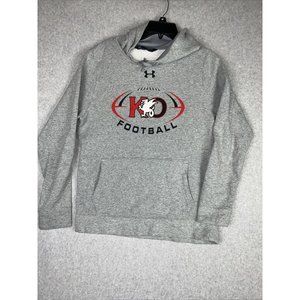 Under Armour KO Football Men’s Small Shirt Gray Sweater Pullover ColdGear Loose